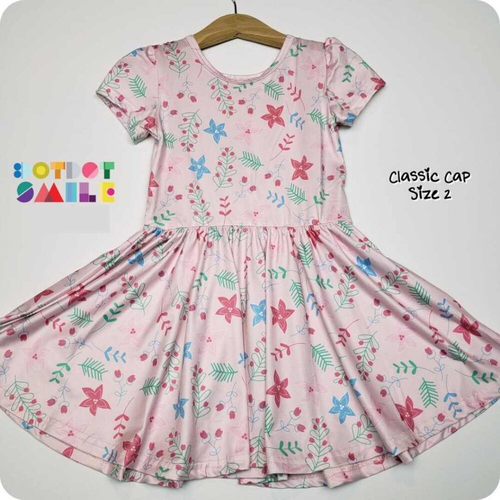 DotDotSmile Size 2t Cap Dress - NWT Pink Floral
